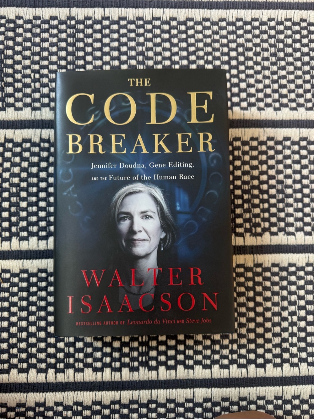 The Code Breaker by Walter Isaacson - Black & Gold Hardcover